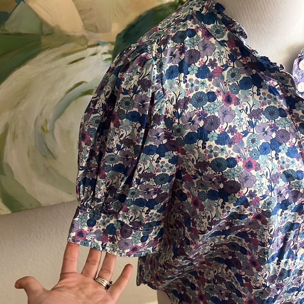 J.Crew Liberty blouse small - Picture 4 of 14